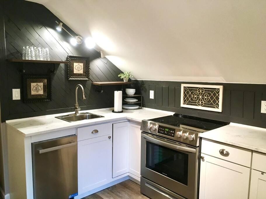 dishwasher, oven, stove