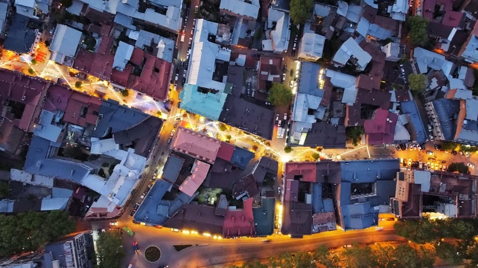 Night, Neighbourhood, Bird's eye view
