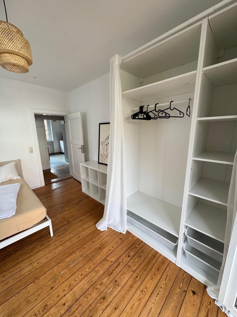 Bed, Photo of the whole room, Bedroom, wardrobe