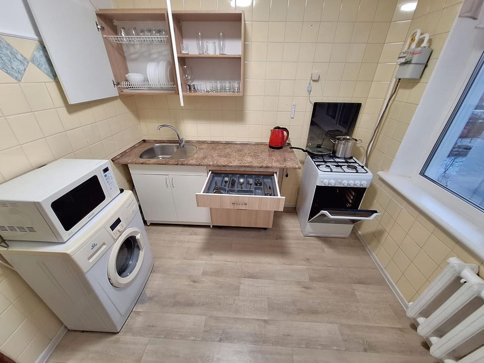 Kitchen or kitchenette, minibar, oven, pet friendly, stove, washing machine, dryer