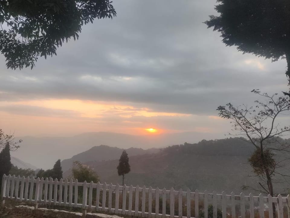 Natural landscape, Mountain view, Sunrise, Sunset