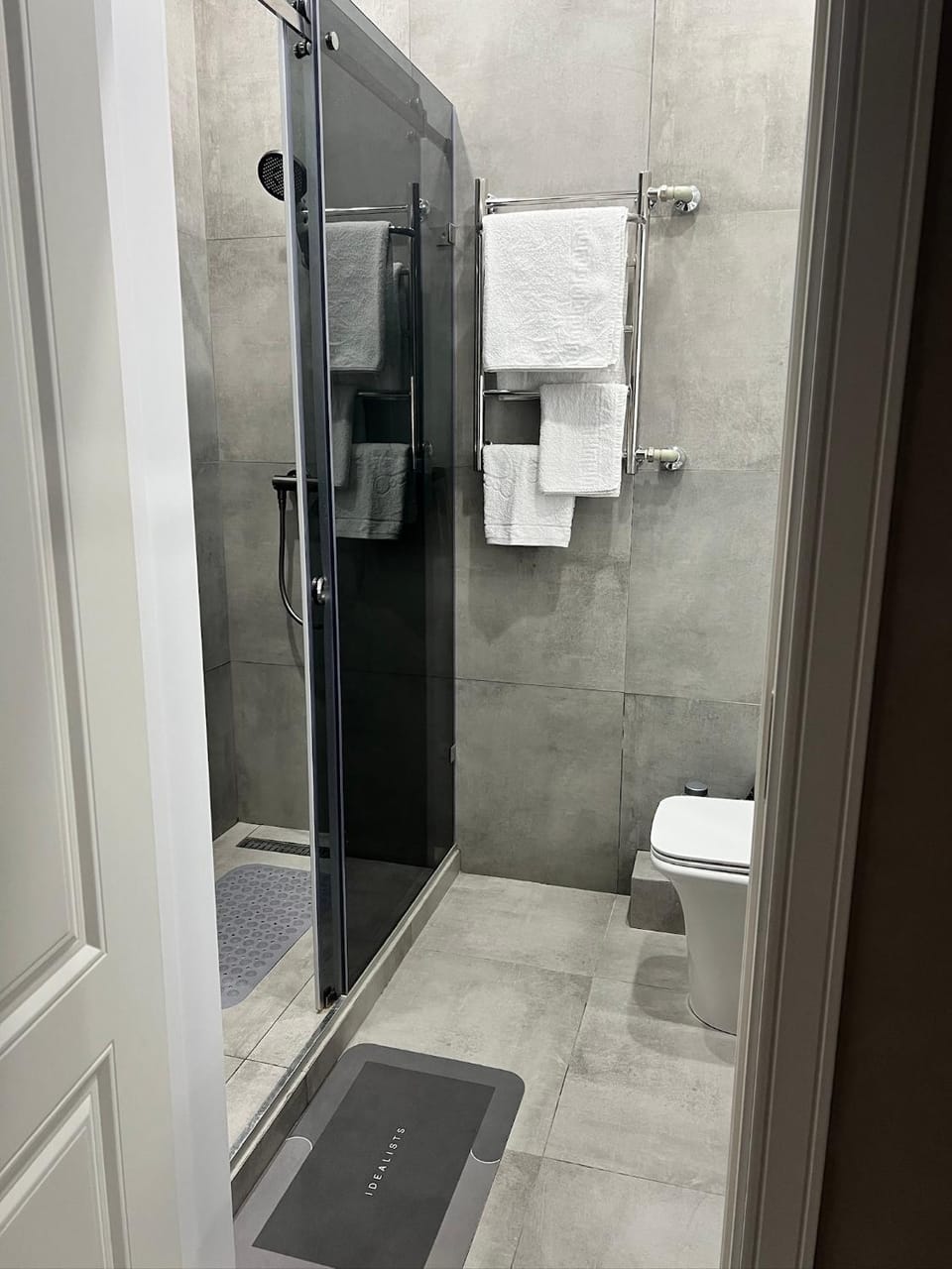 Shower, Toilet, towels