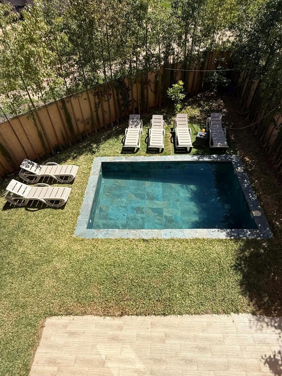Spring, Day, Garden, Garden view, Pool view, Swimming pool, sunbed