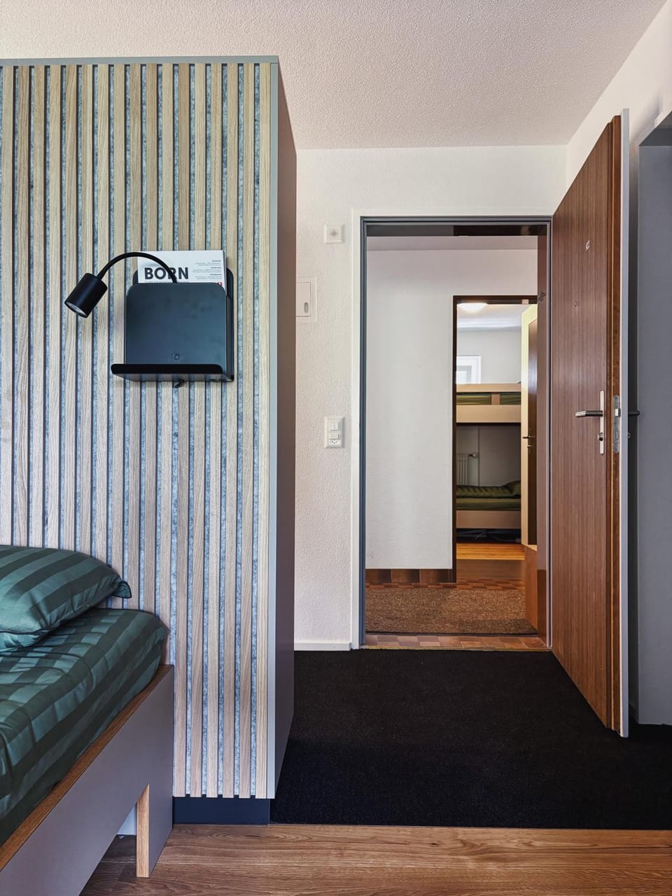Photo of the whole room, bunk bed