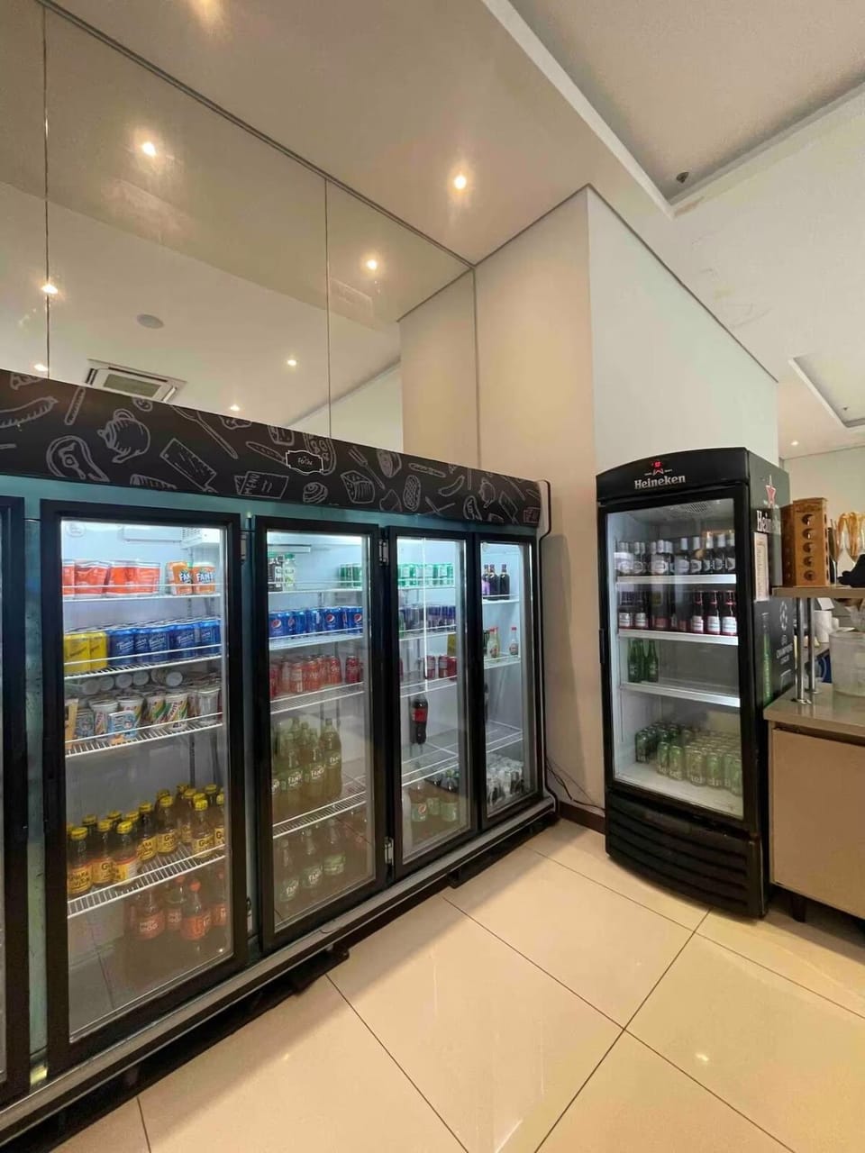 Lounge or bar, vending machine