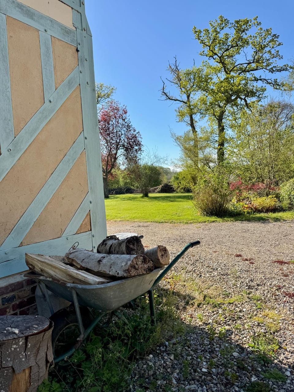 Spring, Garden, Garden view