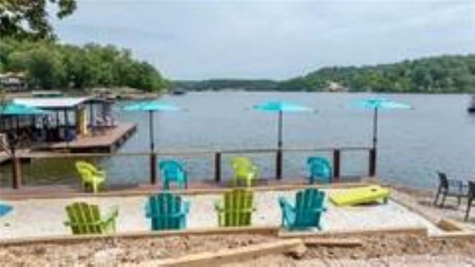 Sandy beach water toys great dock House in Lake of the Ozarks