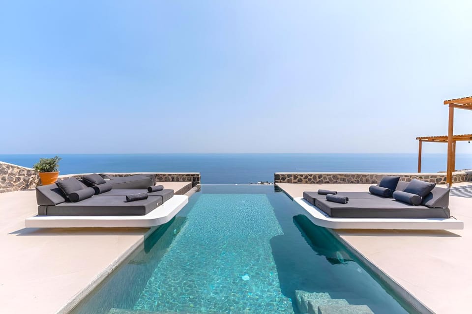 Day, Natural landscape, View (from property/room), Sea view, Swimming pool, sunbed