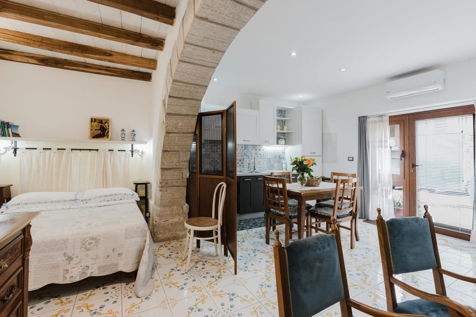 Property building, Living room, Bedroom