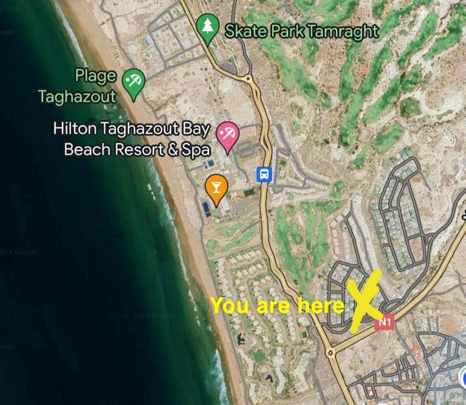 The Blue Anchor Pools and Beach Access in Taghazout Bay Apartment in Souss-Massa