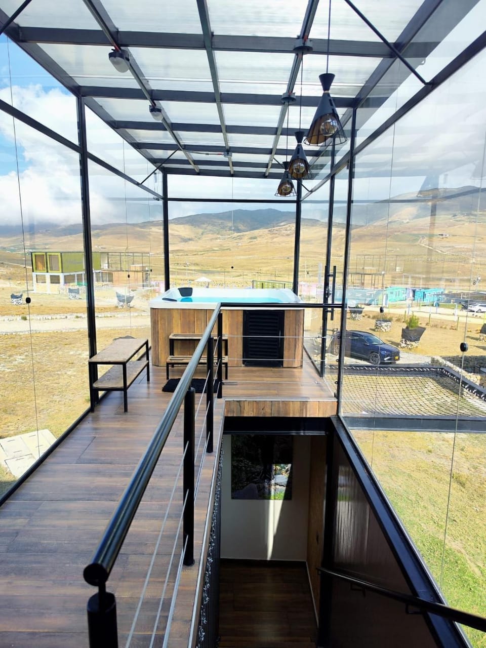 Natural landscape, Hot Spring Bath, Hot Tub, Balcony/Terrace