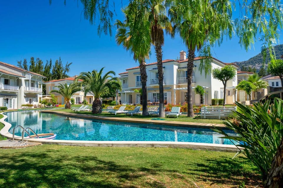 Natural landscape, Garden, Garden view, Pool view, Swimming pool