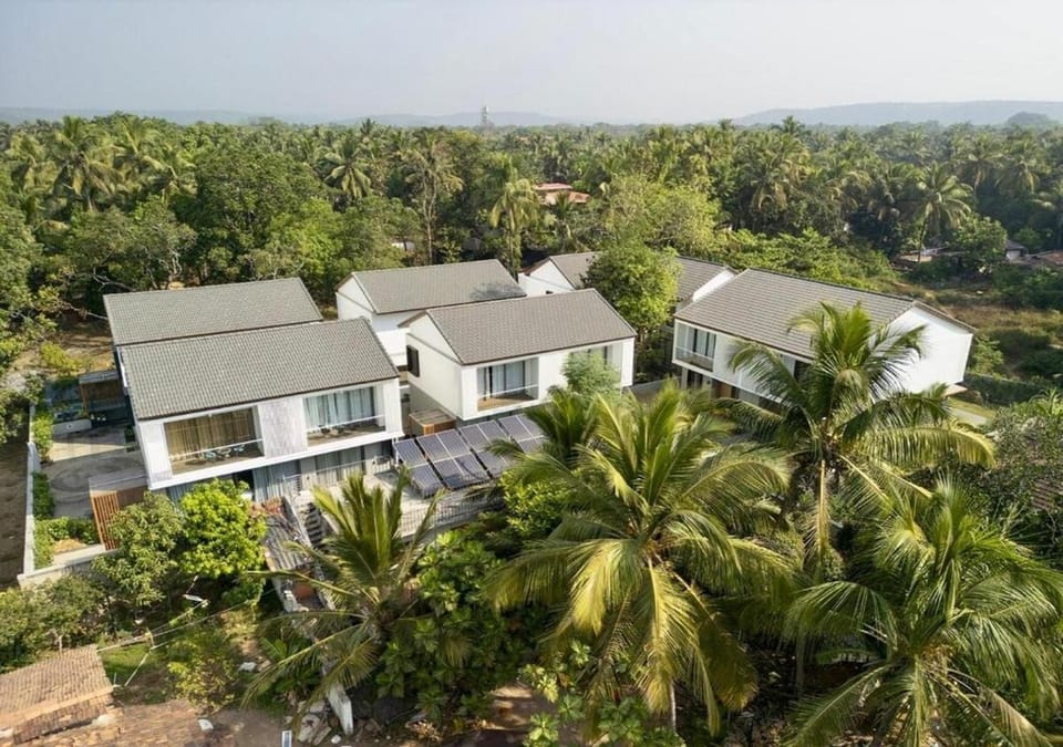 Property building, Spring, Day, Natural landscape, Bird's eye view, Garden, Garden view