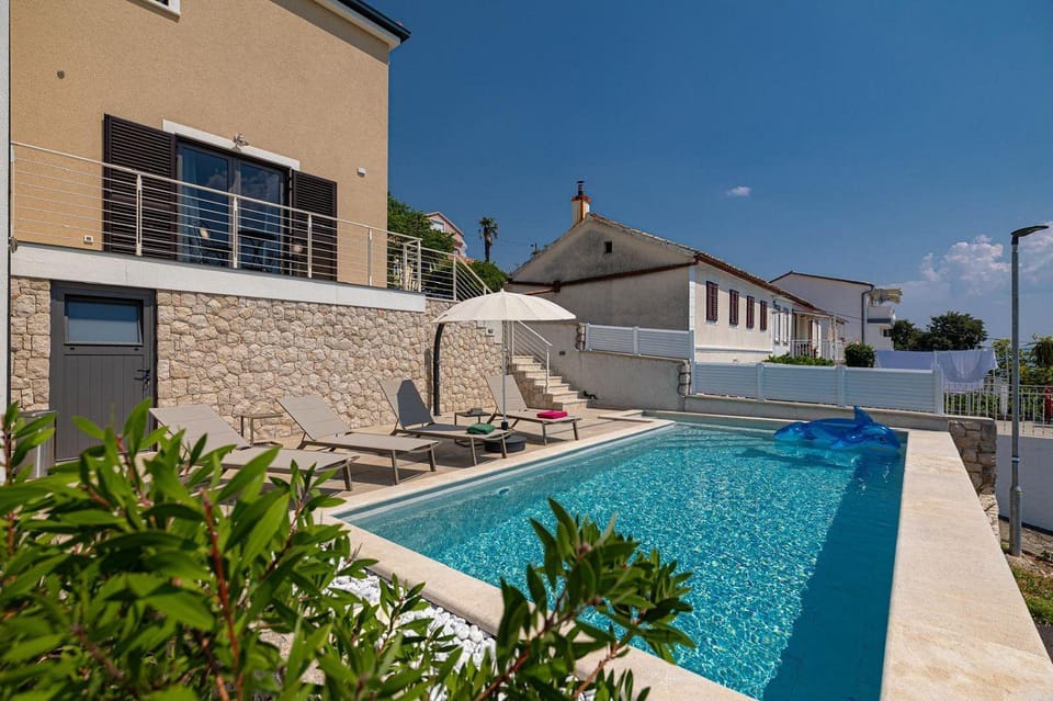 Traumhafte Finca nur 480 Meter zum Strand mit Meerblick, Privatpool, Waschmaschine House in Primorje-Gorski Kotar County