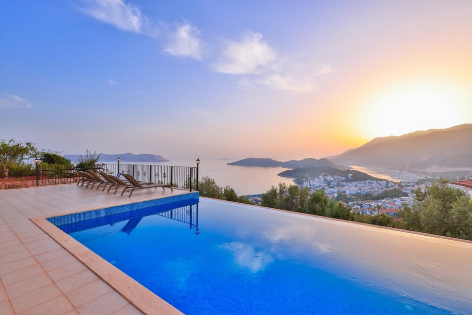 Sea view, Swimming pool, Sunset