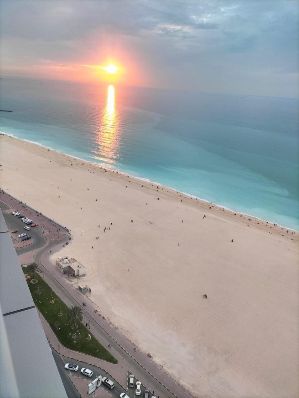 Beach, Sea view, Sunset
