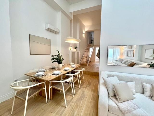 Dining area, air conditioner