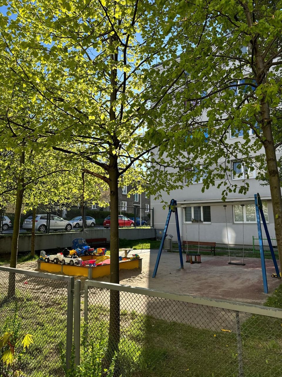Spring, Day, Natural landscape, Children play ground, Garden, Garden view