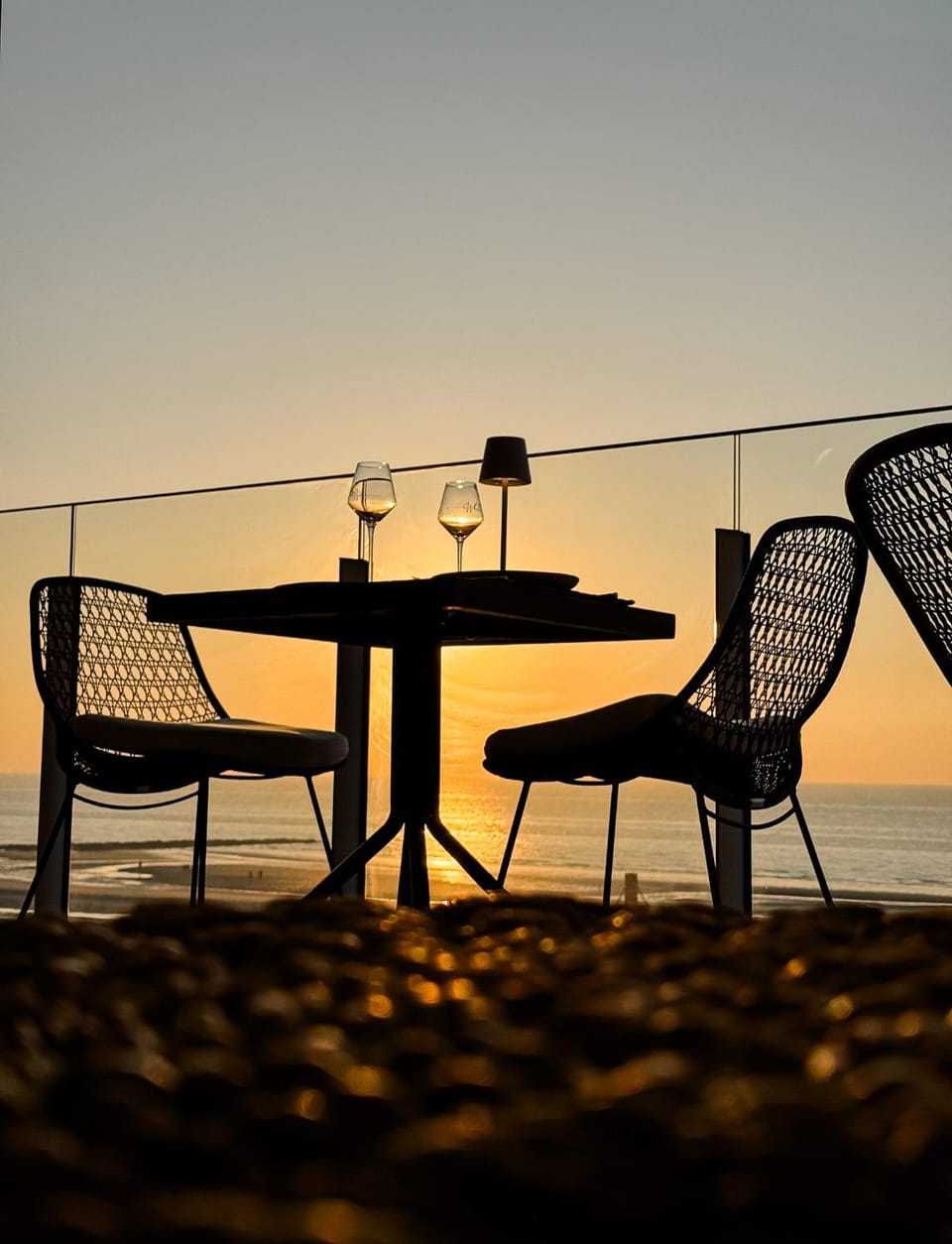 Balcony/Terrace, Beach, Sea view, Sunset