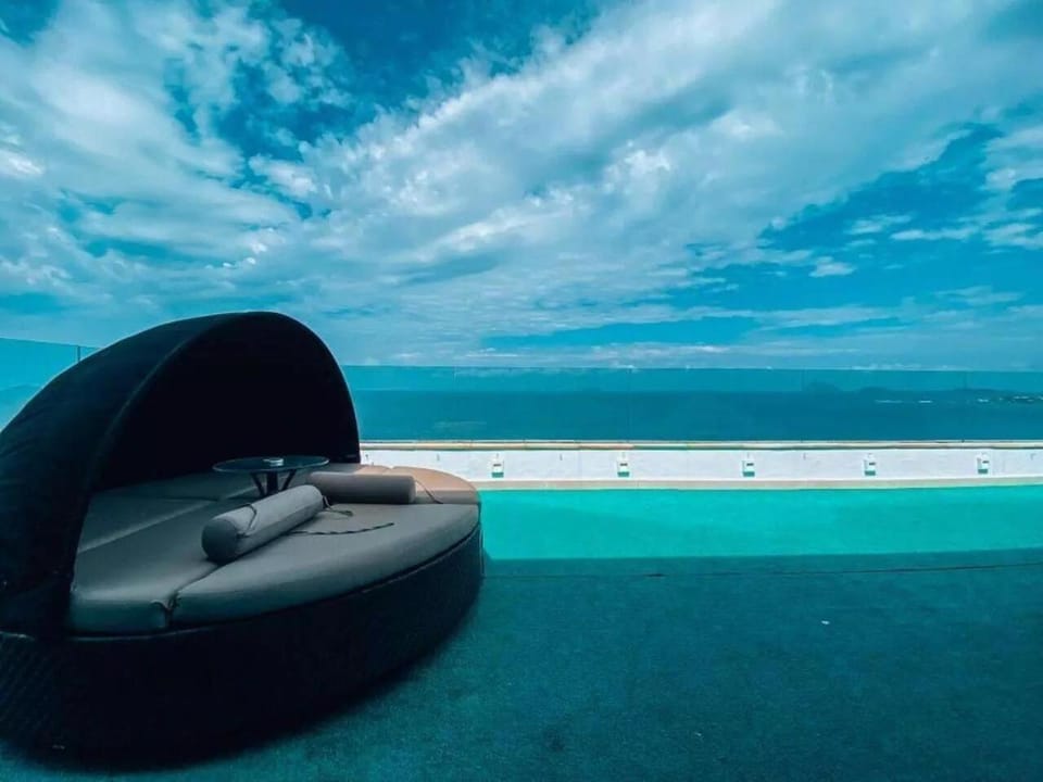 Day, Pool view, sunbed