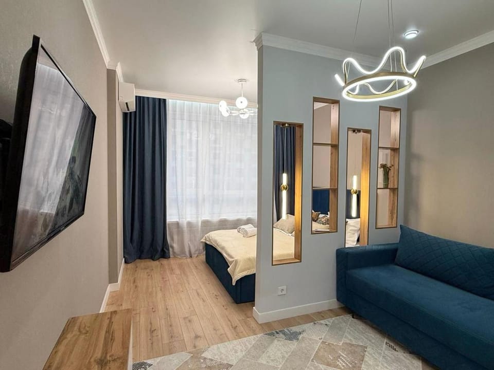 Bed, Seating area