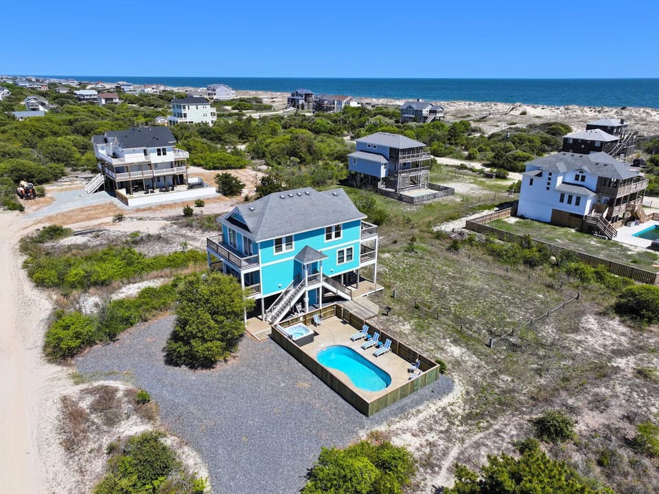 Oceanside, Priv Pool, Hot Tub, Foosball, Wild Horses- 4x2177, Frosty Shores House in Carova Beach