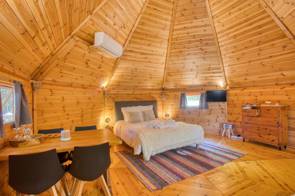kota&bain nordique privatif-le bois de la pause- Luxury tent in Occitanie
