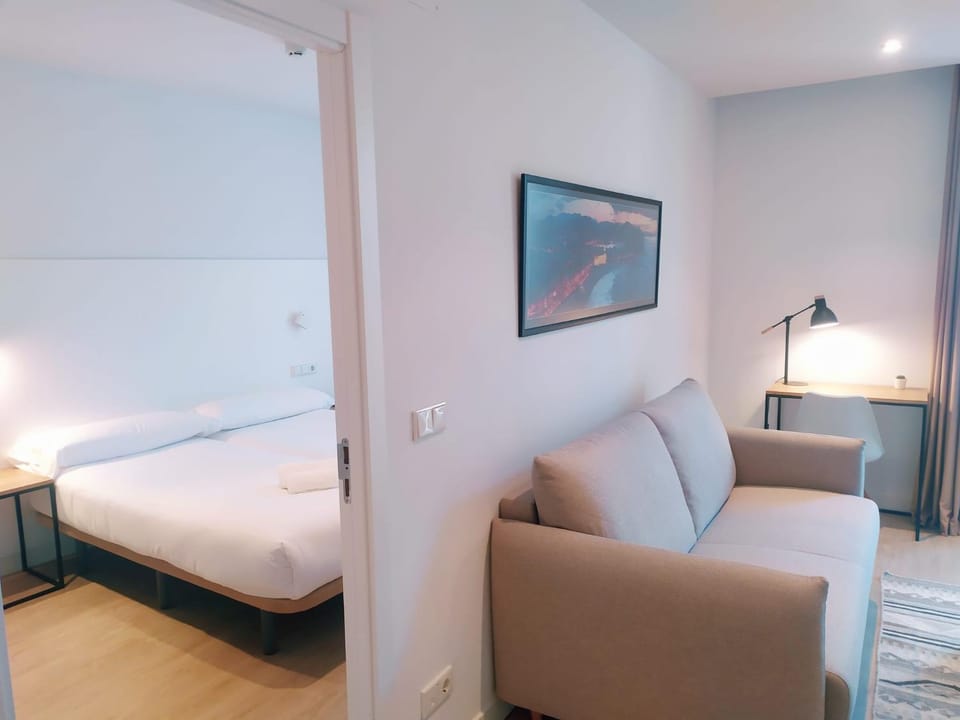 Living room, Seating area, Bedroom