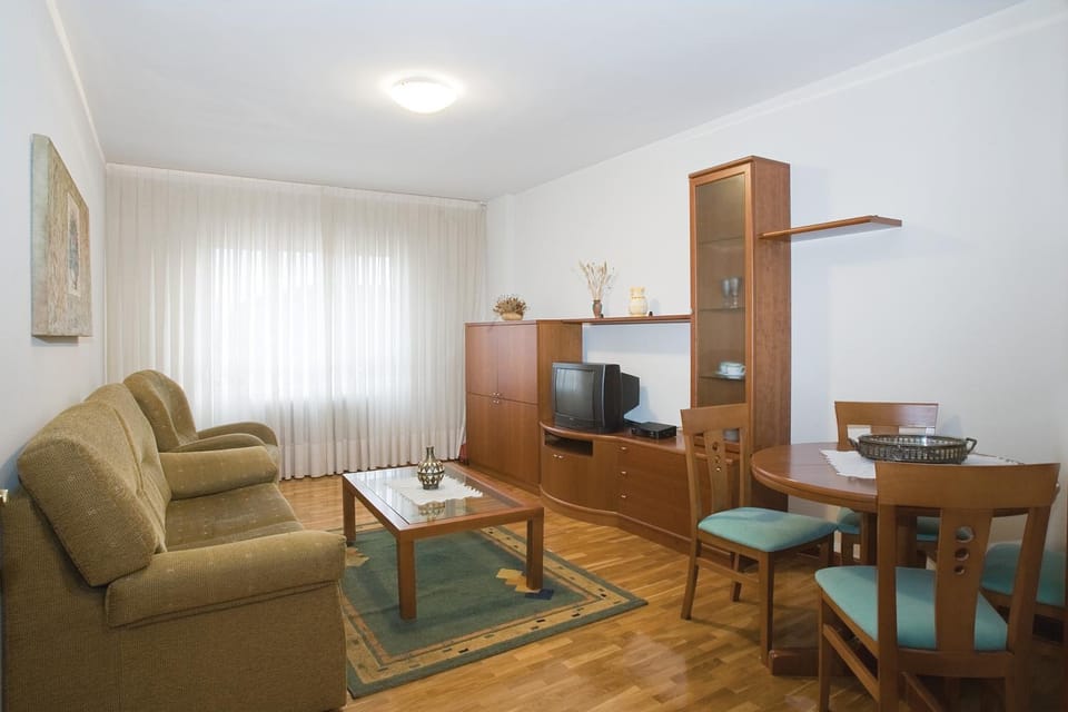 Property building, Living room, Dining area