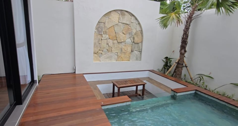 Property building, Patio, Pool view, Swimming pool
