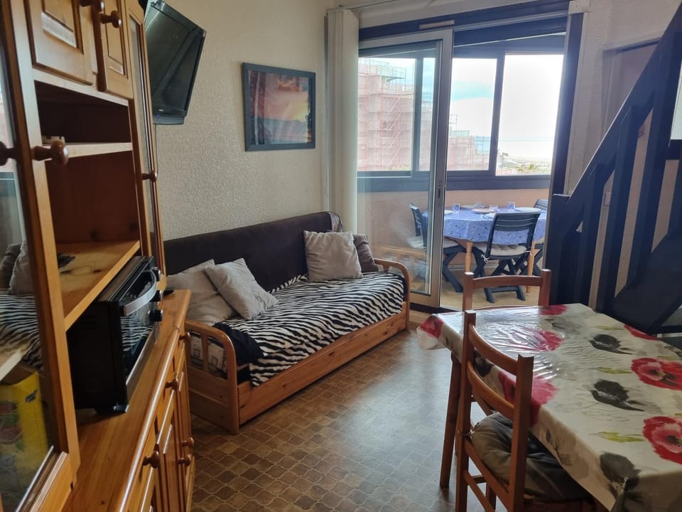 Front de mer, CLIM, Appt 6p, vue plage, allée des Arts Apartment in Le Barcarès