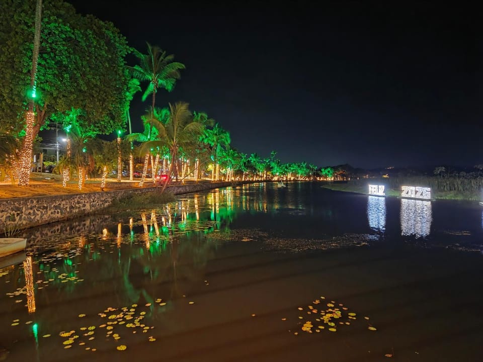 Night, Natural landscape, Lake view, River view