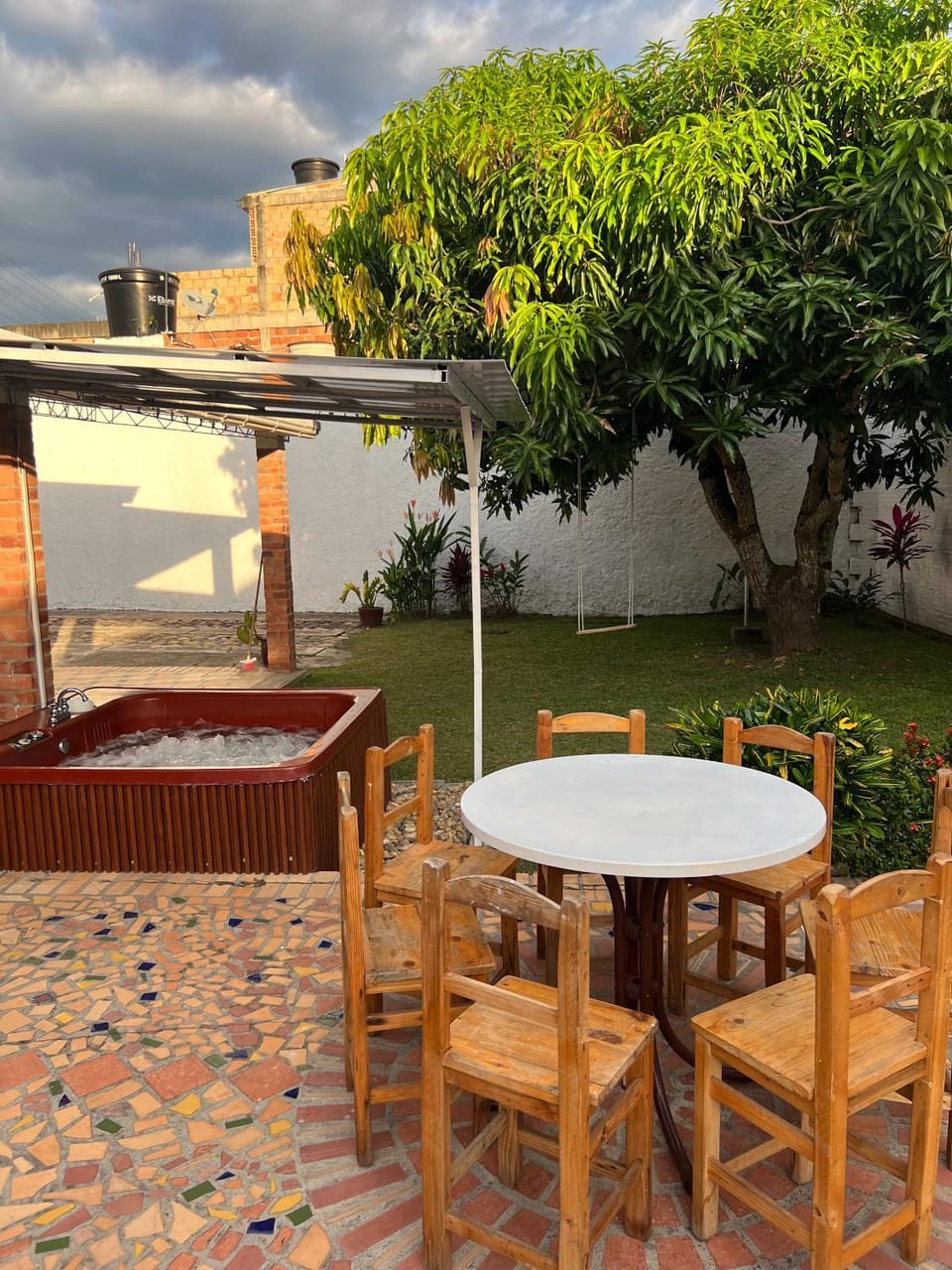 Patio, Spring, Day, Garden, Dining area, Garden view