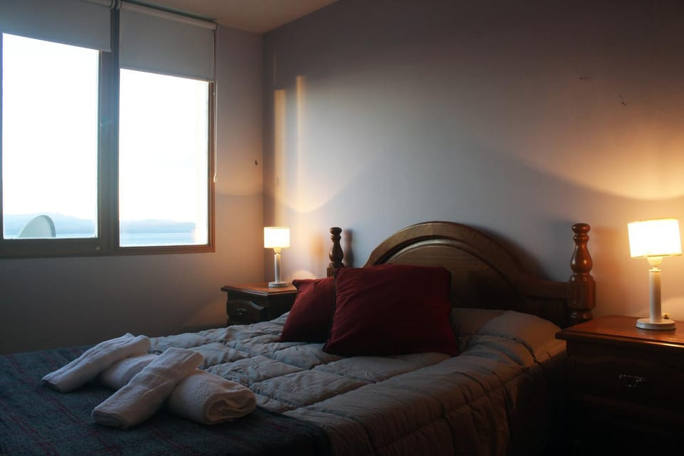 Property building, Bed, View (from property/room), Photo of the whole room, Bedroom, City view, Lake view, Mountain view