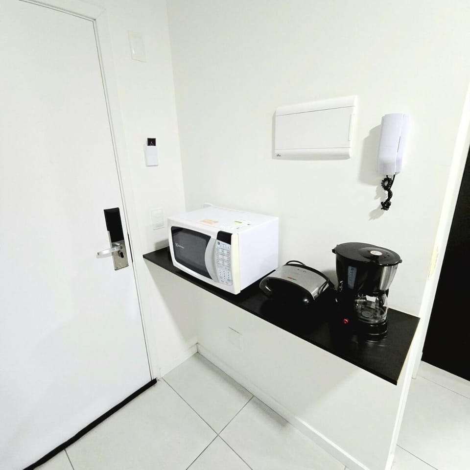 Kitchen or kitchenette, toaster