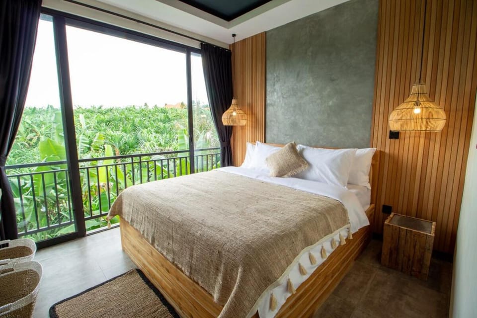Bed, View (from property/room), Balcony/Terrace, Photo of the whole room, Bedroom