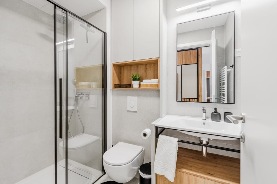 Shower, Toilet, Bathroom, towels