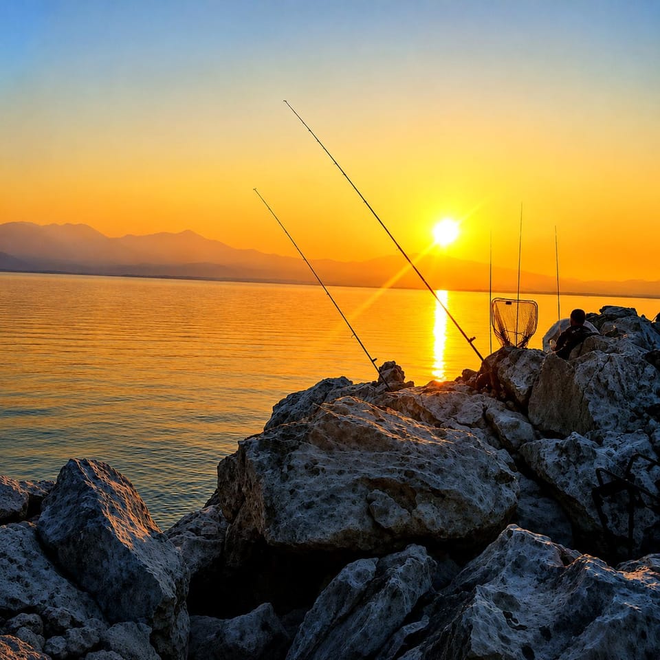 Natural landscape, Lake view, Sunrise, Sunset
