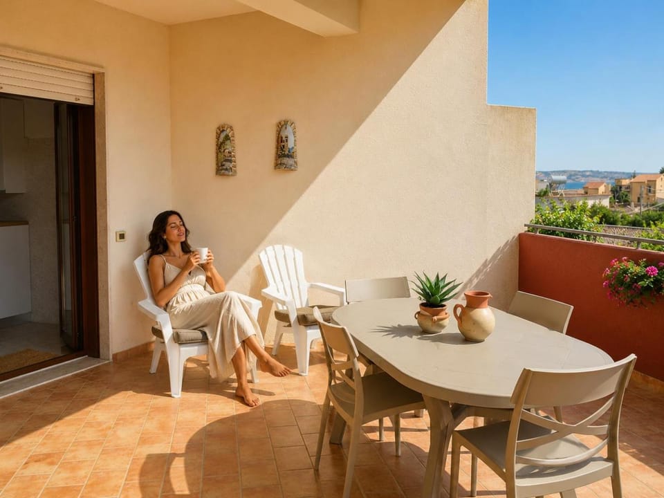 Patio, Day, People, View (from property/room), Balcony/Terrace, Living room, Seating area, Dining area, group of guests