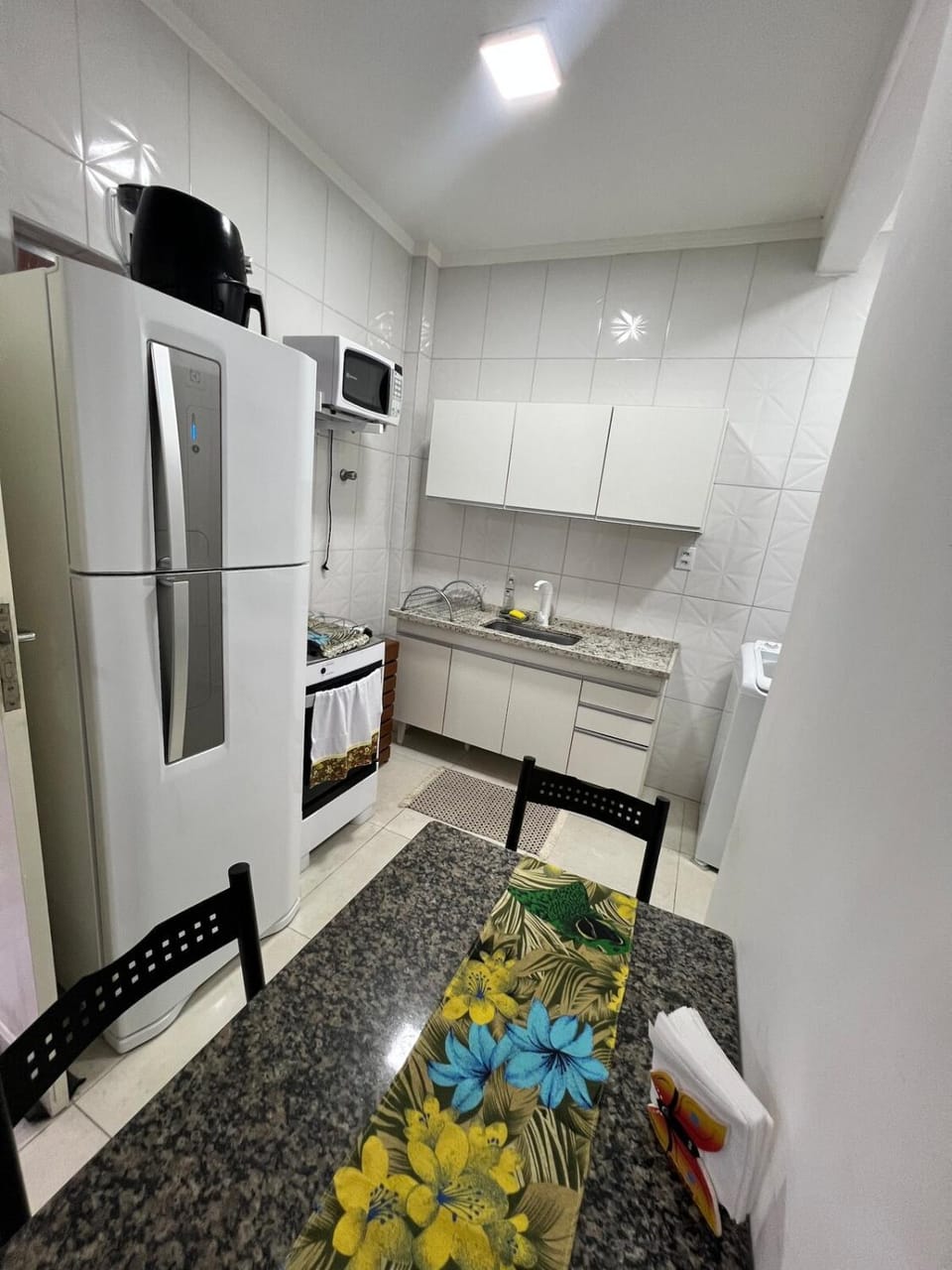 Kitchen or kitchenette, oven