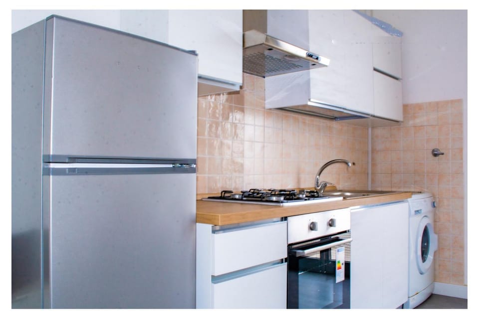Kitchen or kitchenette, oven, stove