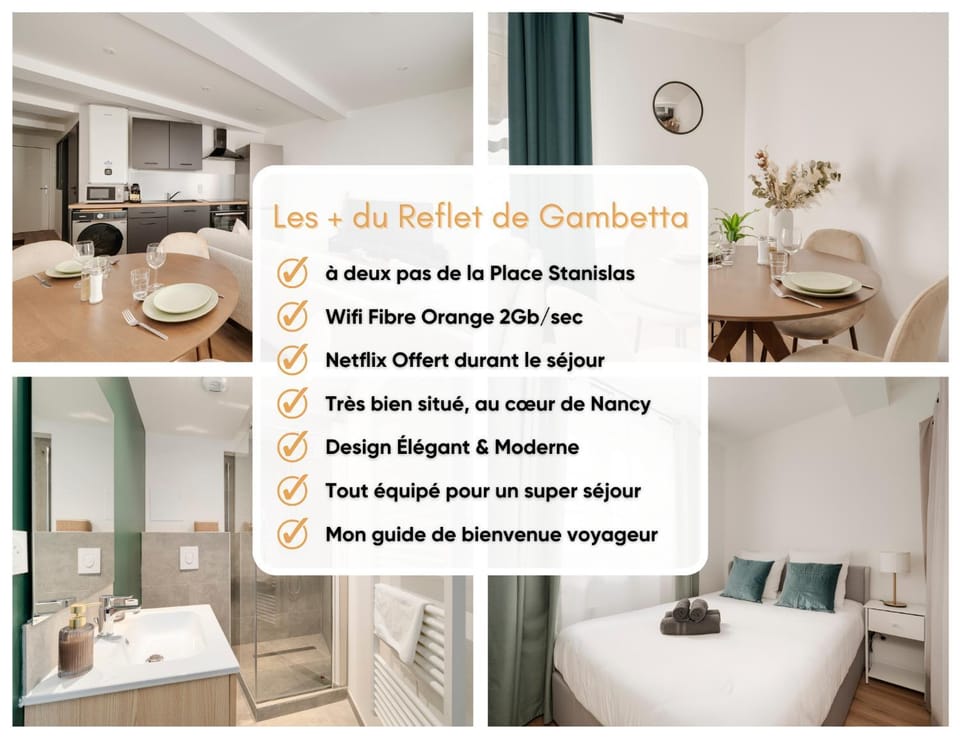 Le Reflet de Gambetta - Place Stanislas - 2 pers - Nancy Centre Apartment in Nancy