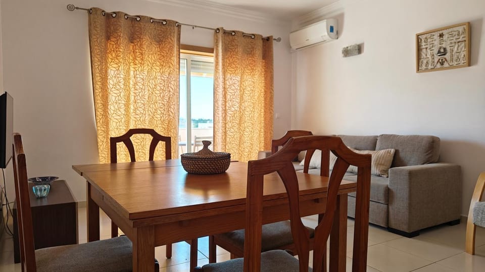 Dining area, air conditioner