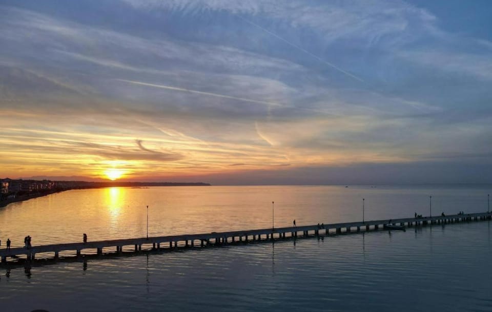 Natural landscape, Sea view, Sunset