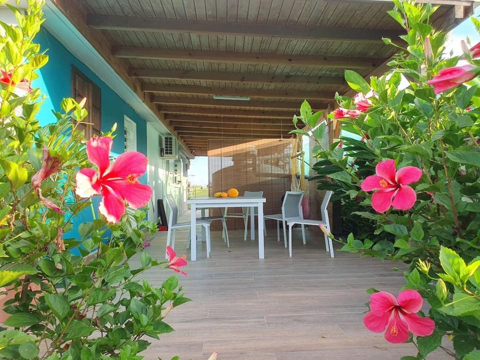 Patio, Dining area, Garden view