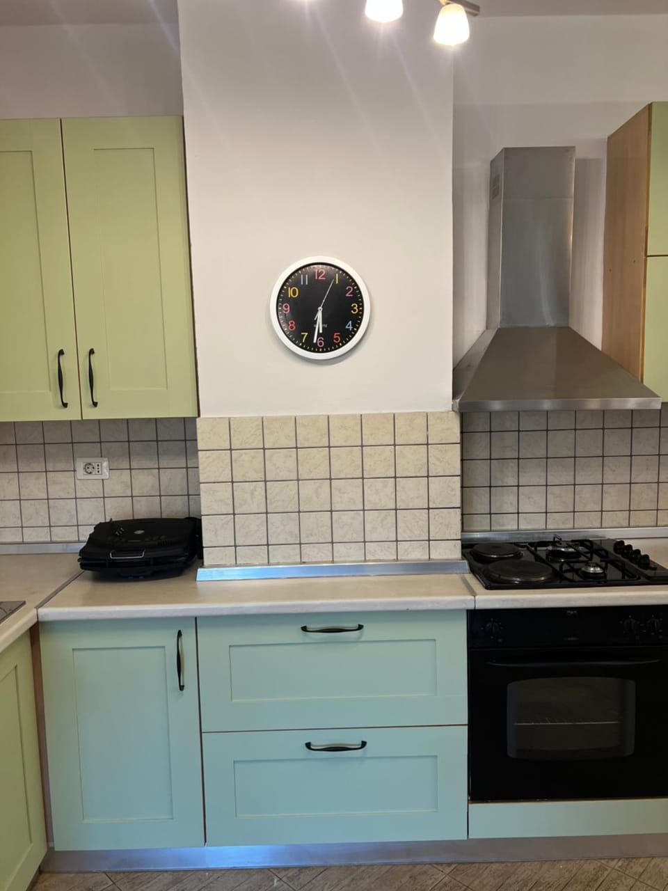 Kitchen or kitchenette, toaster
