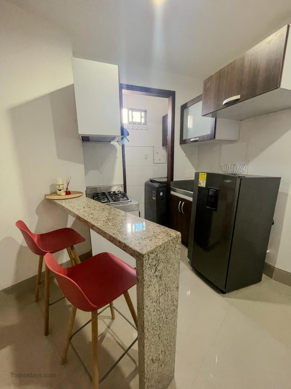Kitchen or kitchenette, storage, stove, kitchen