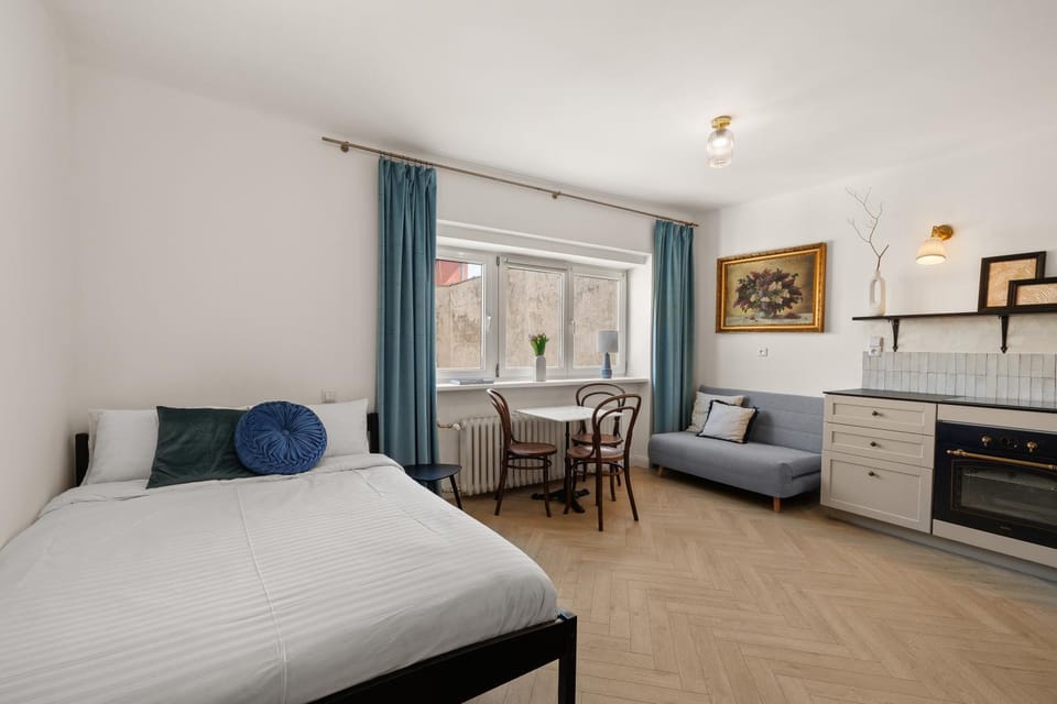 Bed, Kitchen or kitchenette, Living room, Photo of the whole room, Seating area, Bedroom, stove