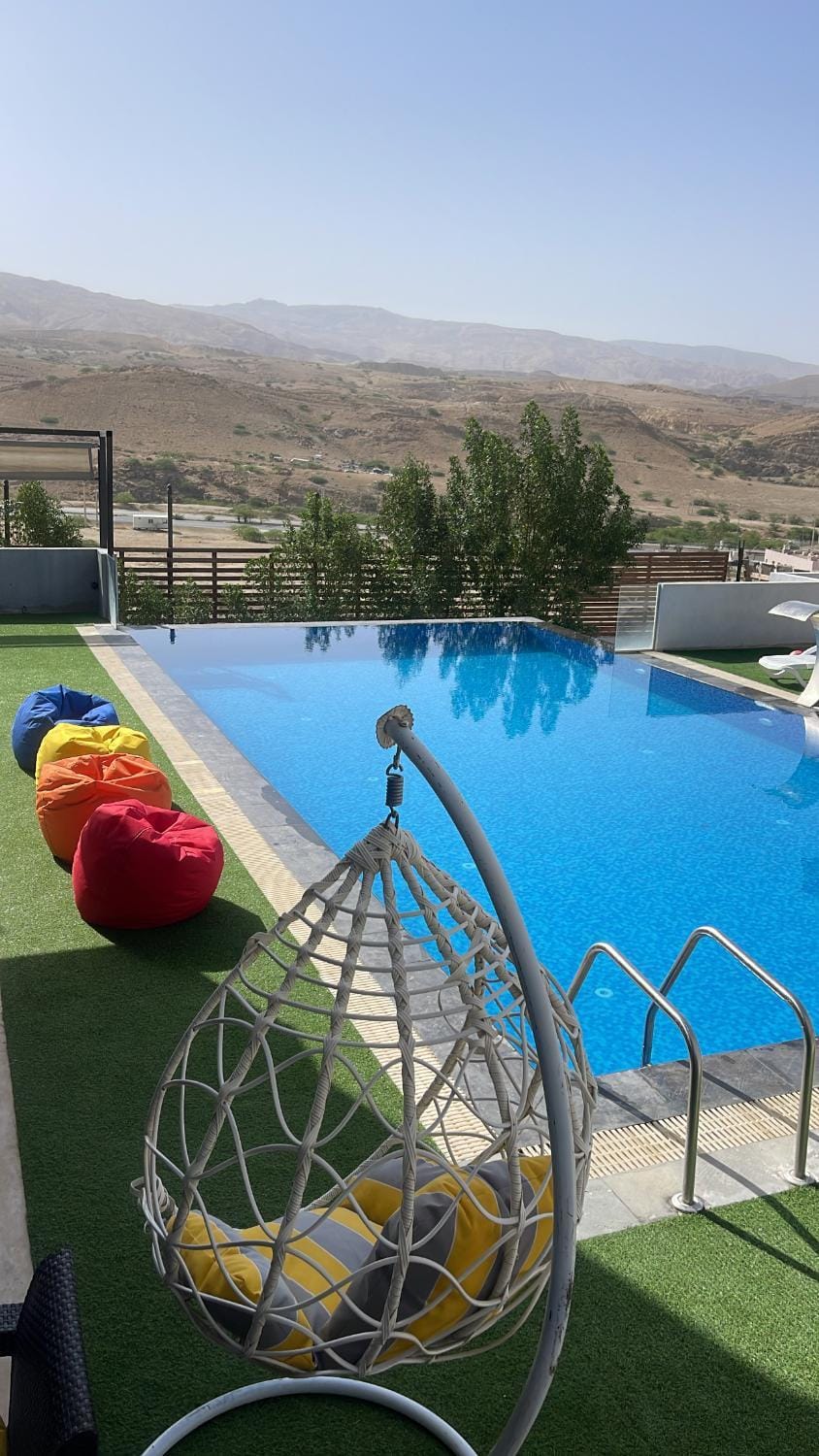 Natural landscape, Mountain view, Pool view