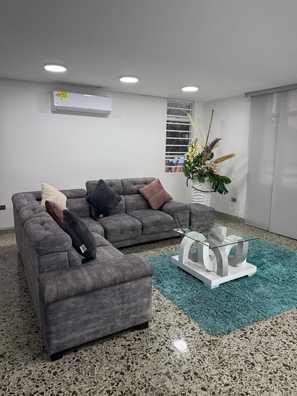 Living room, air conditioner